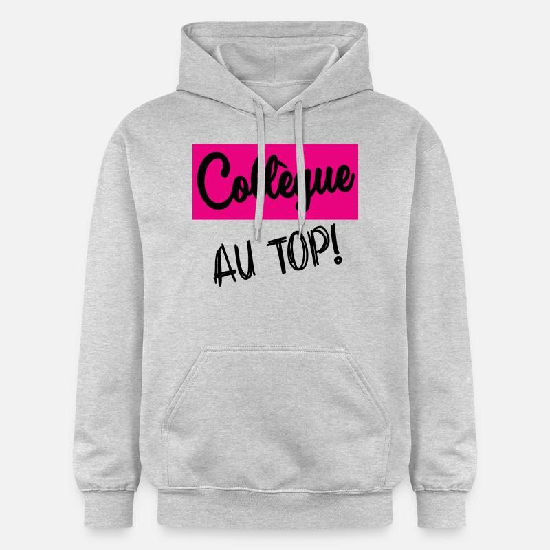 COLLEGUE - Sweat à capuche Softstyle® Gildan Unisexe - gris clair chiné