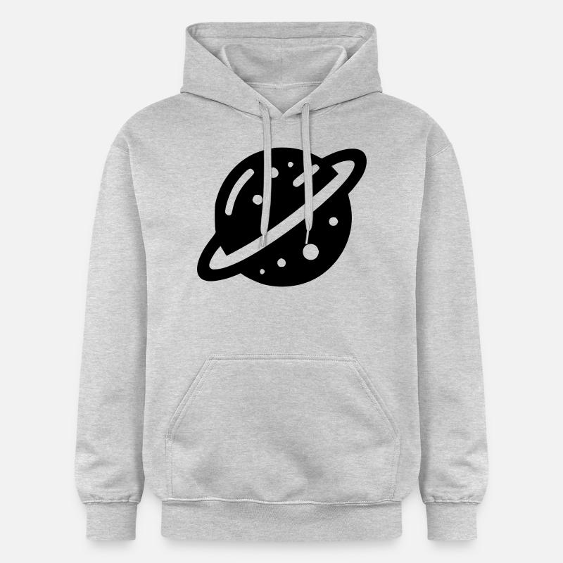 Planète - Sweat à capuche Softstyle® Gildan Unisexe - gris clair chiné