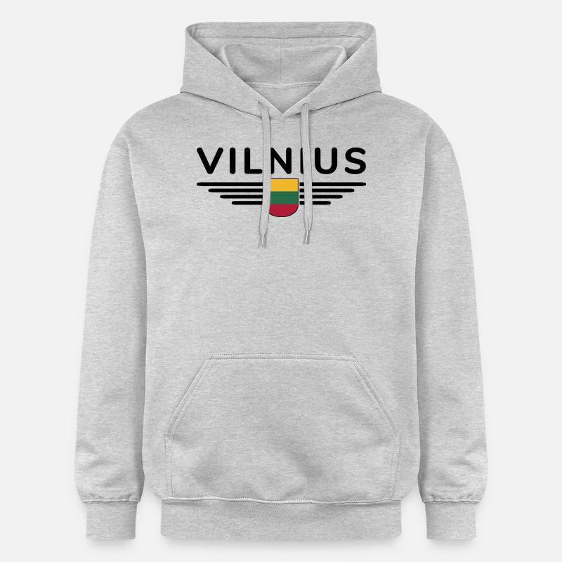 T-shirt Vilnius – Déclaration élégante - Sweat à capuche Softstyle® Gildan Unisexe - gris clair chiné