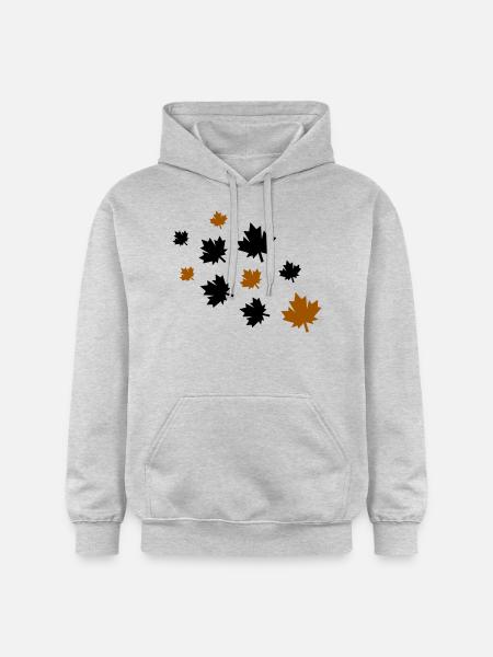 Maple Leaves - Gildan Unisex Softstyle® Midweight Hoodie - light heather grey