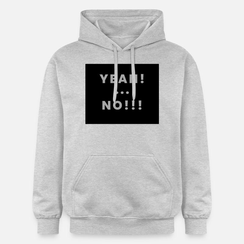 yeah no - Sweat à capuche Softstyle® Gildan Unisexe - gris clair chiné