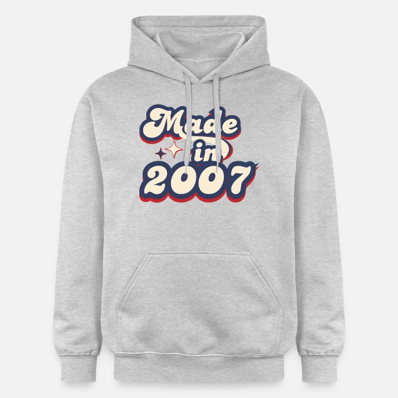 Made in 2007 retro - Sweat à capuche Softstyle® Gildan Unisexe - gris clair chiné