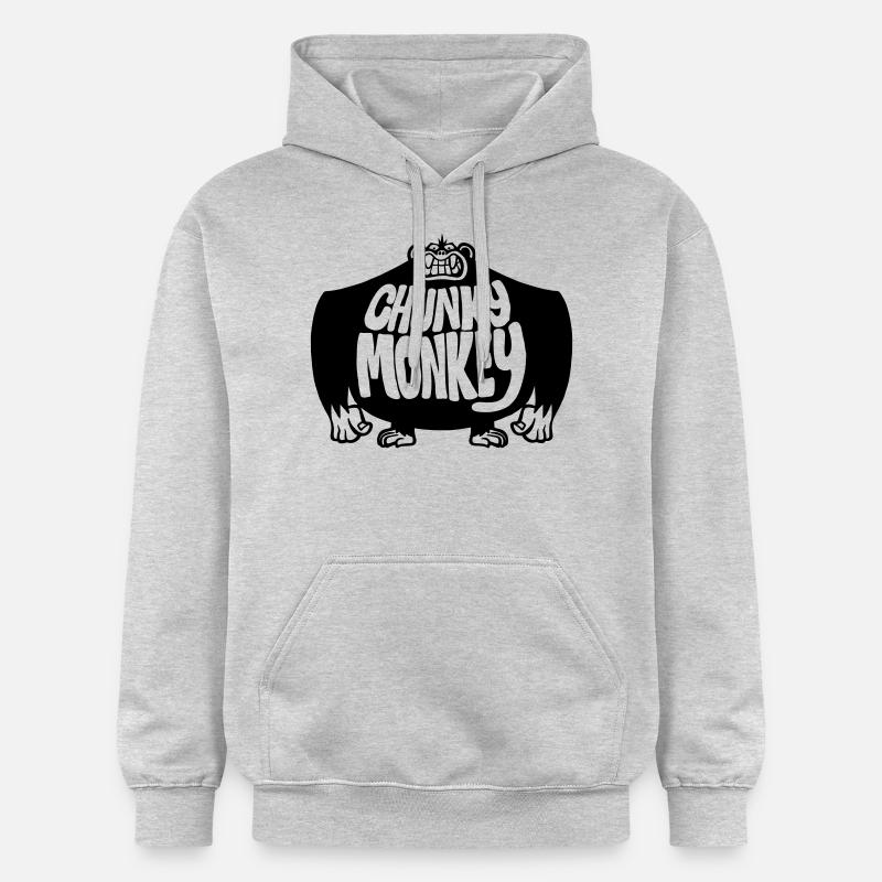 Chunky Monkey - Sweat à capuche Softstyle® Gildan Unisexe - gris clair chiné