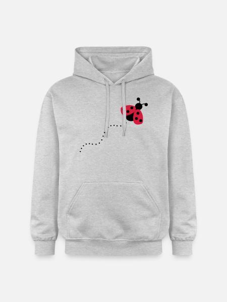 coccinelle - Sweat à capuche Softstyle® Gildan Unisexe - gris clair chiné