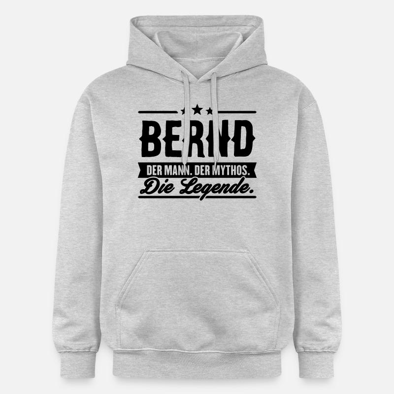 Man Myth Legend Bernd - Sweat à capuche Softstyle® Gildan Unisexe - gris clair chiné
