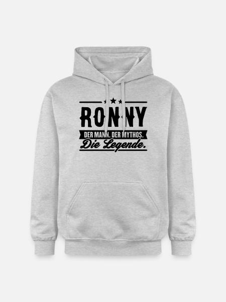 Man Myth Legend Ronny - Gildan Unisex Softstyle® Midweight Hoodie - light heather grey