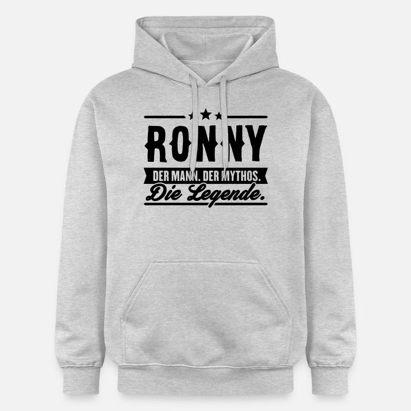 Man Myth Legend Ronny - Sweat à capuche Softstyle® Gildan Unisexe - gris clair chiné