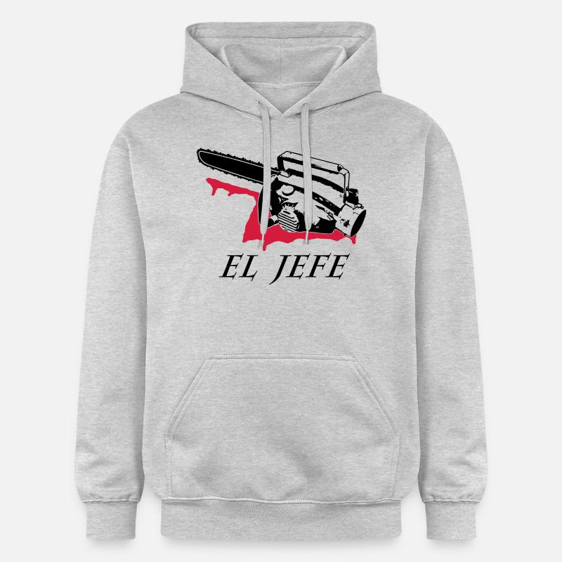 el jefe - Sweat à capuche Softstyle® Gildan Unisexe - gris clair chiné