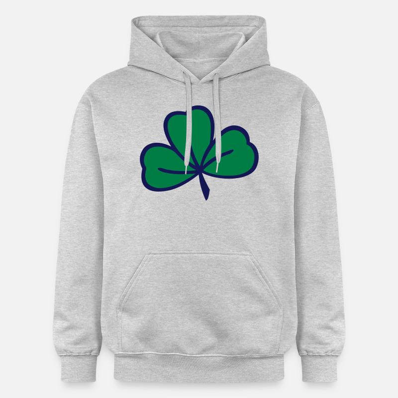 trèfle à feuilles de trèfle - Sweat à capuche Softstyle® Gildan Unisexe - gris clair chiné