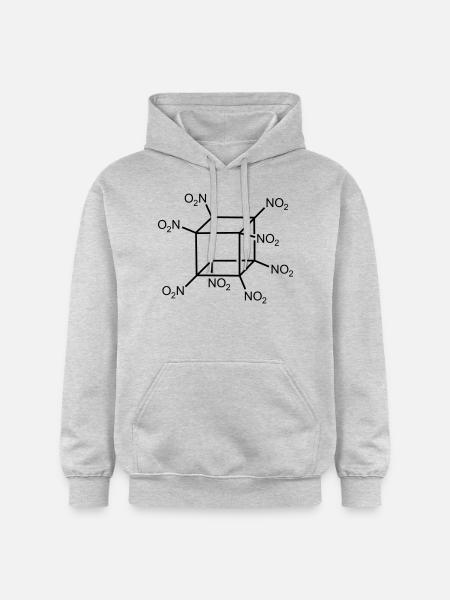 octanitrocubane explosives - Gildan Unisex Softstyle® Midweight Hoodie - light heather grey