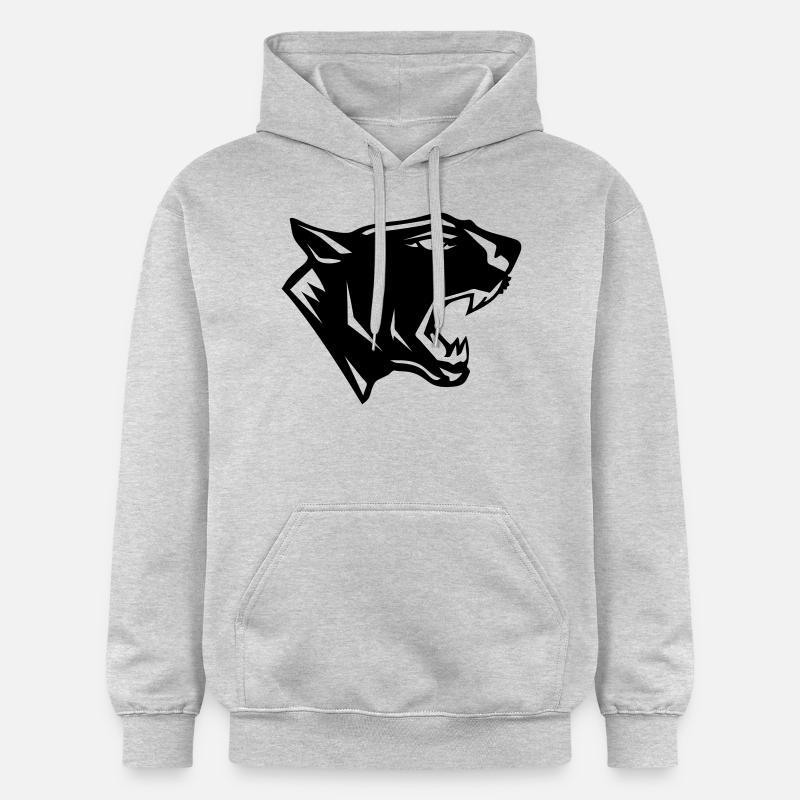 panthère - Sweat à capuche Softstyle® Gildan Unisexe - gris clair chiné