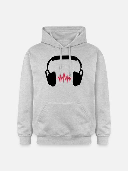 écouteurs - Sweat à capuche Softstyle® Gildan Unisexe - gris clair chiné