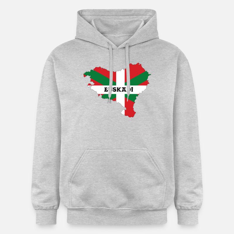 EUSKAL HERRIA - Sweat à capuche Softstyle® Gildan Unisexe - gris clair chiné