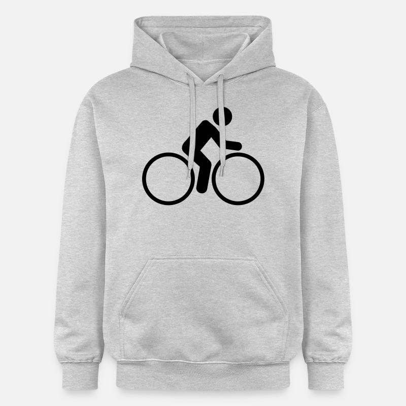 Bicyclette vélo - Sweat à capuche Softstyle® Gildan Unisexe - gris clair chiné