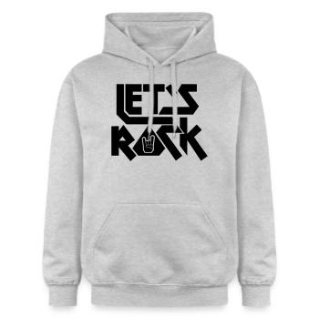 Let's Rock - Gildan Unisex Softstyle® Midweight Hoodie - light heather grey - Front - Liana (172cm) & Jaron (178cm)