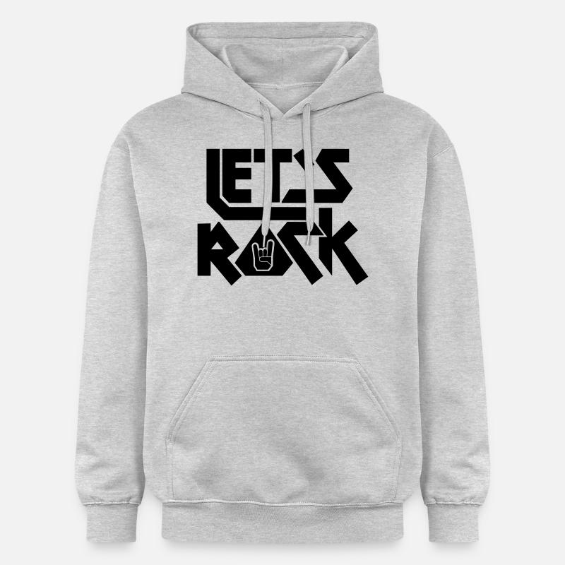 Let's Rock - Sweat à capuche Softstyle® Gildan Unisexe - gris clair chiné