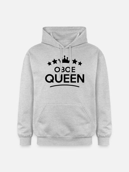 oboe queen stars - Gildan Unisex Softstyle® Midweight Hoodie - light heather grey