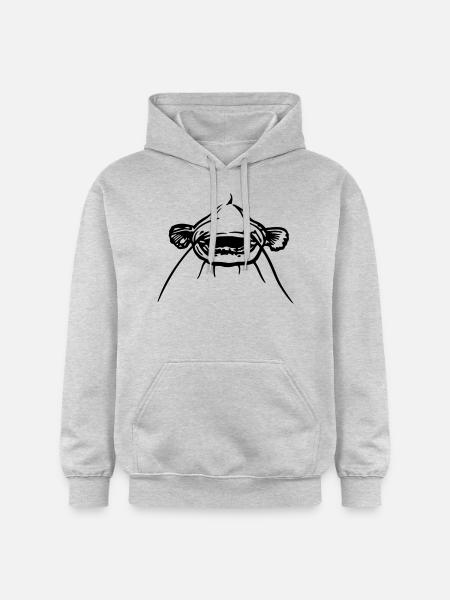 wels_von_vorne - Gildan Unisex Softstyle® Midweight Hoodie - Hellgrau meliert