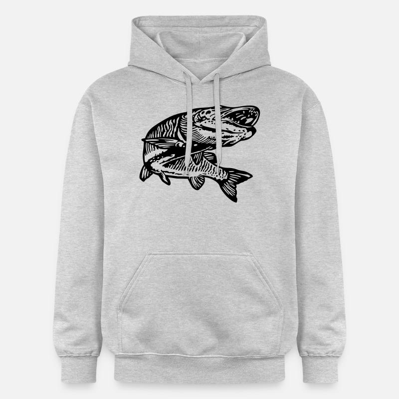 Hecht - Sweat à capuche Softstyle® Gildan Unisexe - gris clair chiné