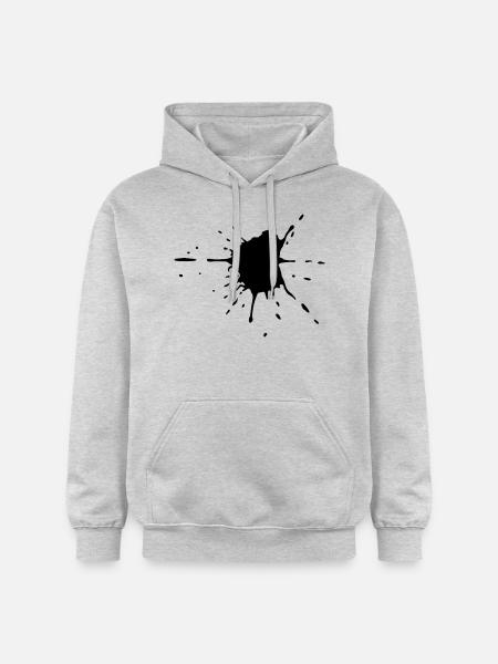 Farbklecks - Kunst - Gildan Unisex Softstyle® Midweight Hoodie - Hellgrau meliert