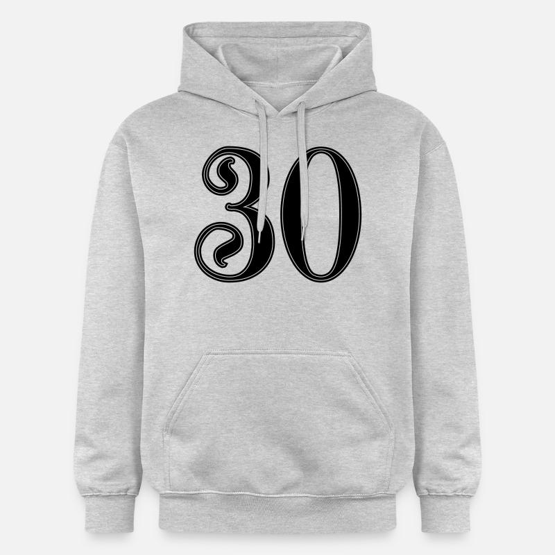 anniversaire 30 ans - Sweat à capuche Softstyle® Gildan Unisexe - gris clair chiné
