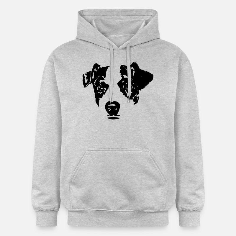 Idée cadeau t-shirt Jack Russel - Sweat à capuche Softstyle® Gildan Unisexe - gris clair chiné