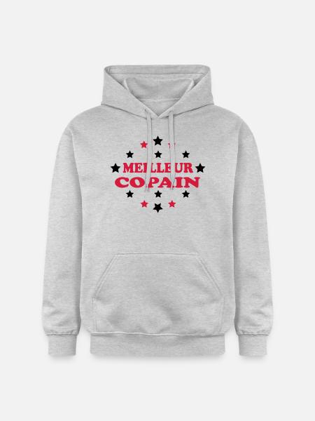 Meilleur copain - Gildan Unisex Softstyle® Midweight Hoodie - light heather grey
