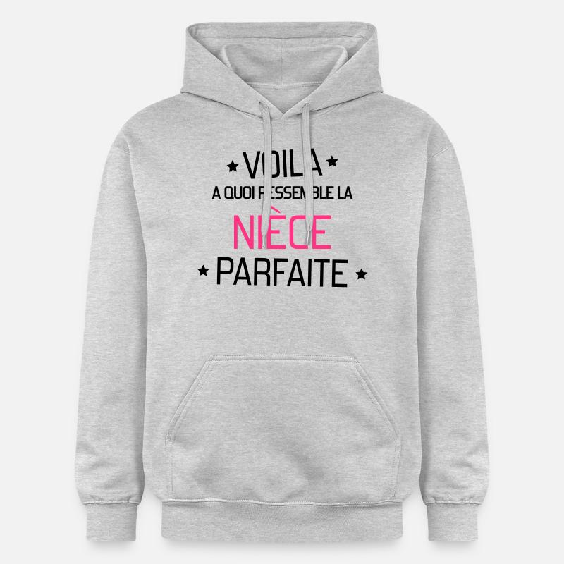 Nièce / Neveu / Oncle / Tante - Sweat à capuche Softstyle® Gildan Unisexe - gris clair chiné