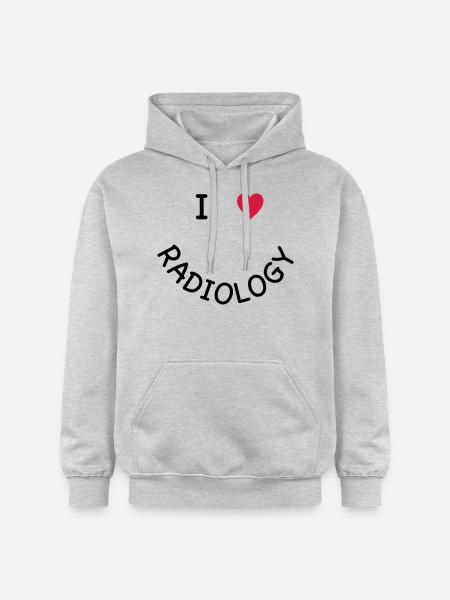 I love Radiology - Gildan Unisex Softstyle® Midweight Hoodie - light heather grey