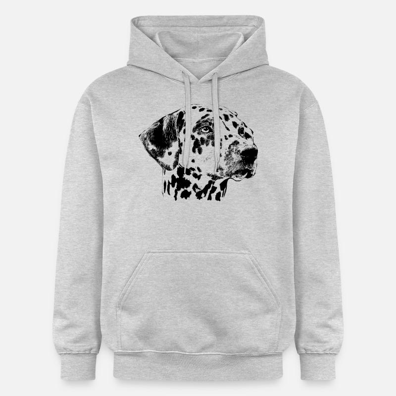 Dalmate - Sweat à capuche Softstyle® Gildan Unisexe - gris clair chiné