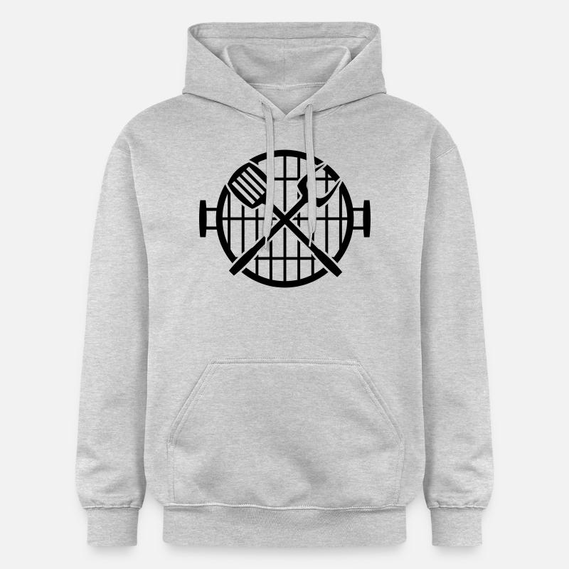 griller - Sweat à capuche Softstyle® Gildan Unisexe - gris clair chiné