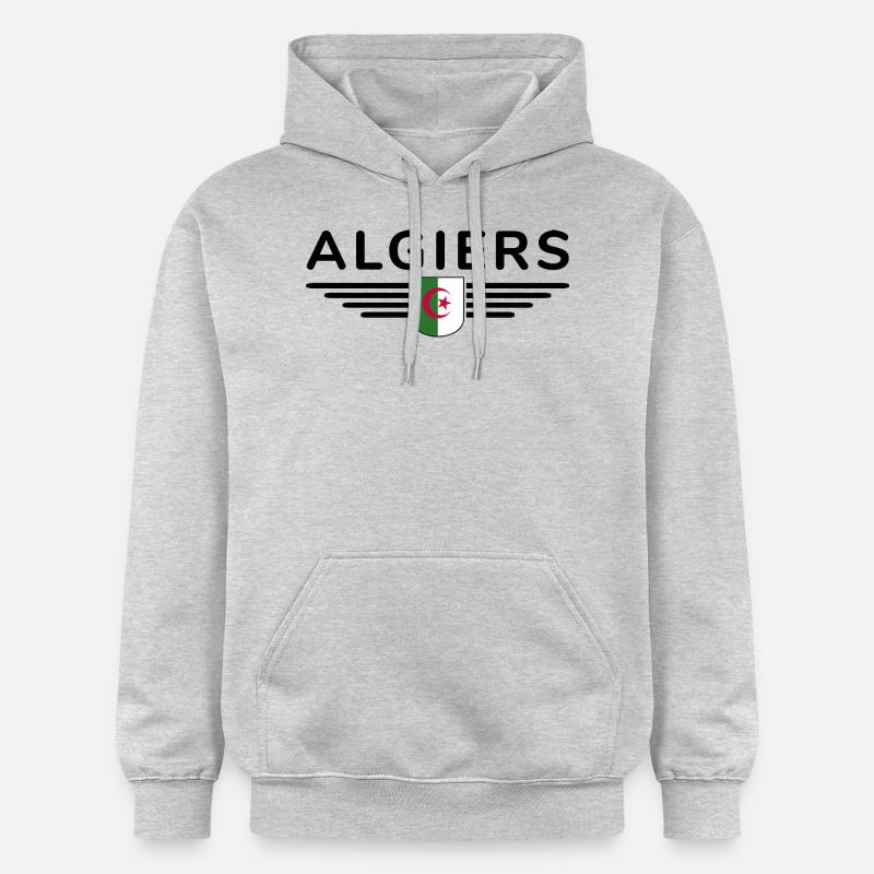 Alger Design – Capitale de l’Algérie - Sweat à capuche Softstyle® Gildan Unisexe - gris clair chiné