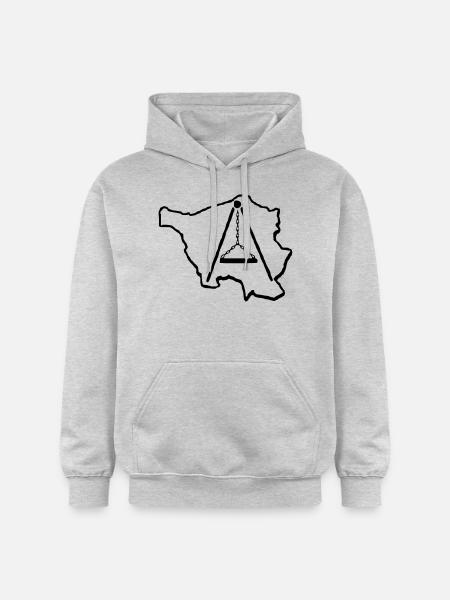 Saarland-Schwenker - Gildan Unisex Softstyle® Midweight Hoodie - Hellgrau meliert