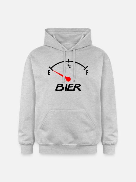 bier - Gildan Unisex Softstyle® Midweight Hoodie - Hellgrau meliert
