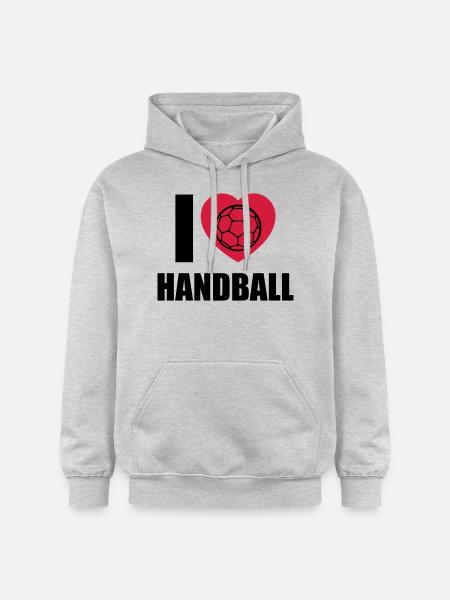 ich liebe handball - Gildan Unisex Softstyle® Midweight Hoodie - Hellgrau meliert