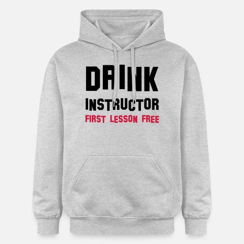 drink instructor - Sweat à capuche Softstyle® Gildan Unisexe - gris clair chiné