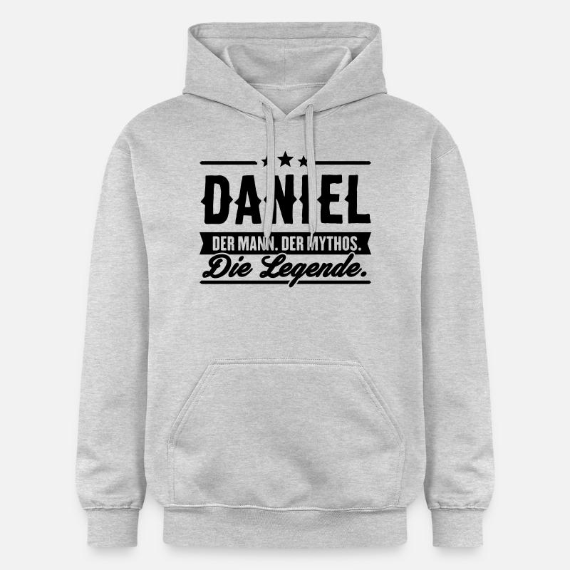 Man Myth Legend daniel - Gildan Unisex Softstyle® Midweight Hoodie - light heather grey