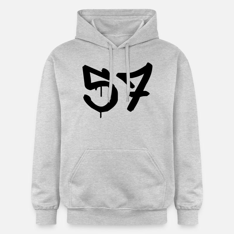 Graffiti: 57 - Sweat à capuche Softstyle® Gildan Unisexe - gris clair chiné