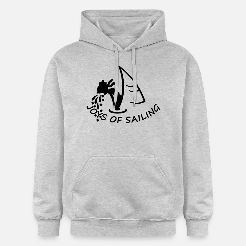 joies de la navigation (1c) - Sweat à capuche Softstyle® Gildan Unisexe - gris clair chiné