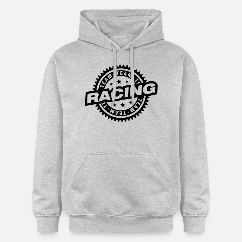 racing_team_logo_ty1 - Sweat à capuche Softstyle® Gildan Unisexe - gris clair chiné