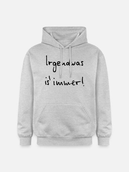 Something is always - Gildan Unisex Softstyle® Midweight Hoodie - light heather grey