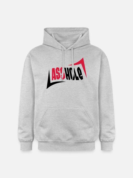 Asshole - Gildan Unisex Softstyle® Midweight Hoodie - light heather grey