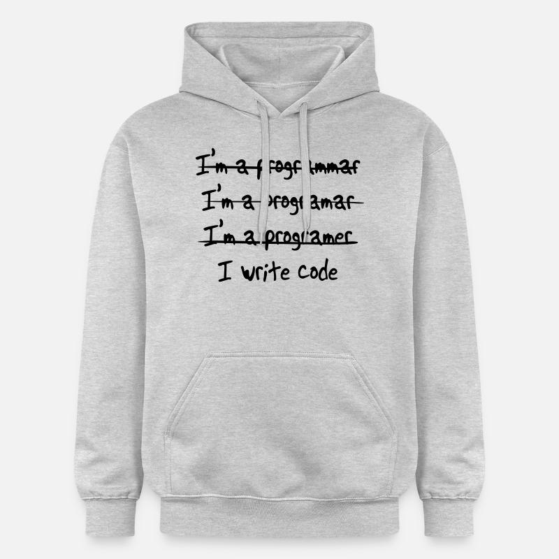 I'm programmer. I write code - Gildan Unisex Softstyle® Midweight Hoodie - light heather grey