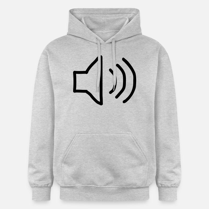 Haut-parleur - Sweat à capuche Softstyle® Gildan Unisexe - gris clair chiné