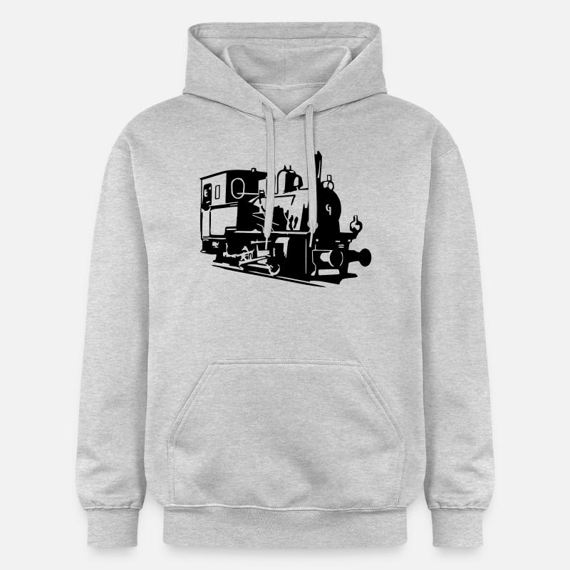 Dampflok 2 - Sweat à capuche Softstyle® Gildan Unisexe - gris clair chiné