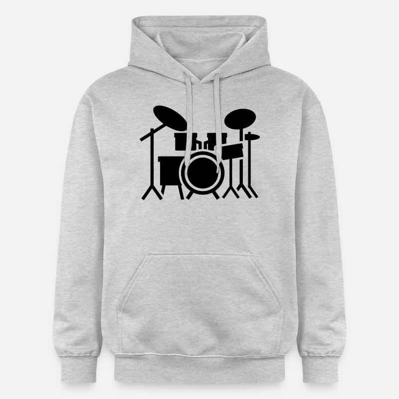 Batterie - Sweat à capuche Softstyle® Gildan Unisexe - gris clair chiné