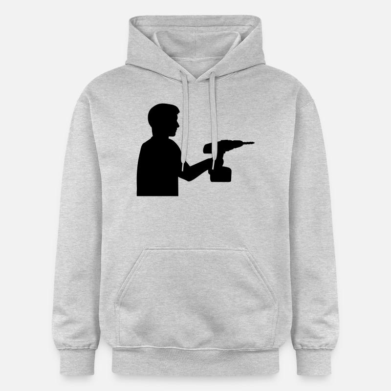 Handwerker - Gildan Unisex Softstyle® Midweight Hoodie - Hellgrau meliert
