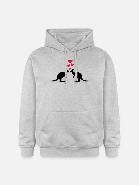 Kangaroo - Gildan Unisex Softstyle® Midweight Hoodie - light heather grey