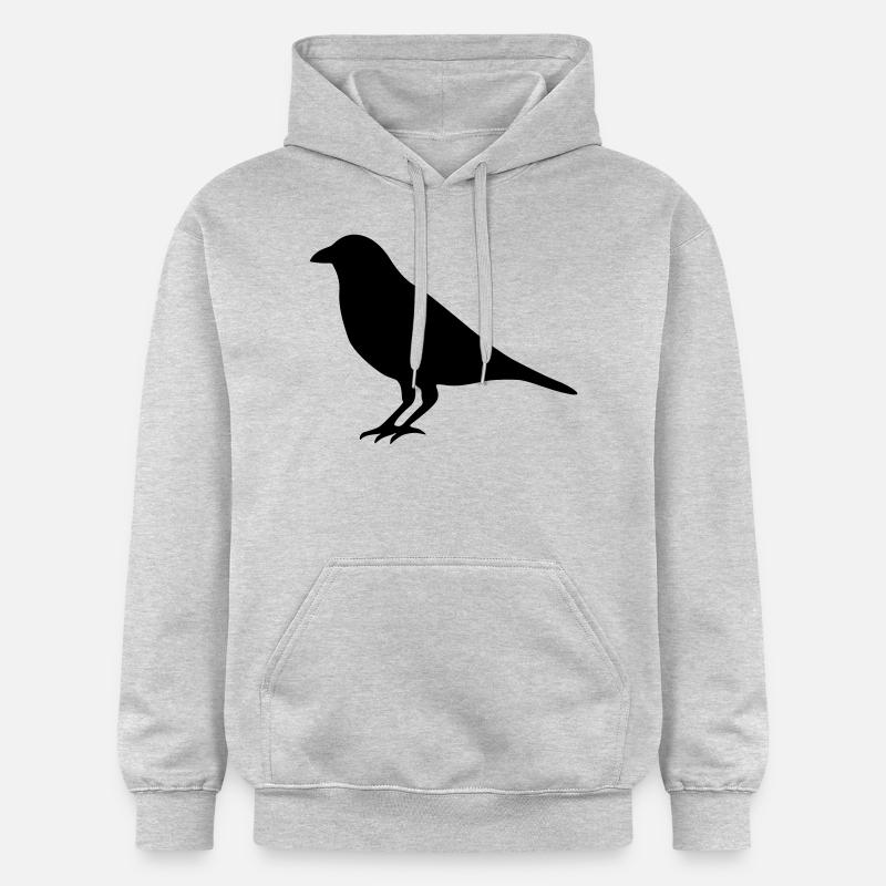 Corbeau - Sweat à capuche Softstyle® Gildan Unisexe - gris clair chiné