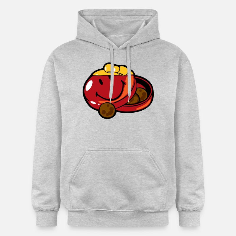 Smiley Chocolates Box - Sweat à capuche Softstyle® Gildan Unisexe - gris clair chiné